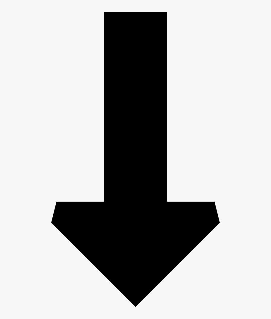 Long Arrow Down Comments , Png Download, Transparent Clipart