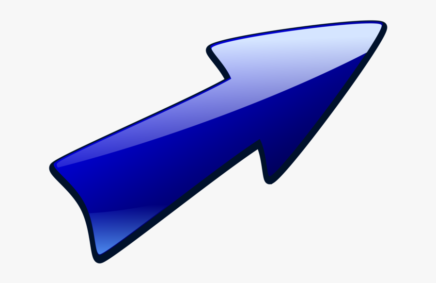 Blue,electric Blue,angle - Arrow Pointing Up Right, Transparent Clipart