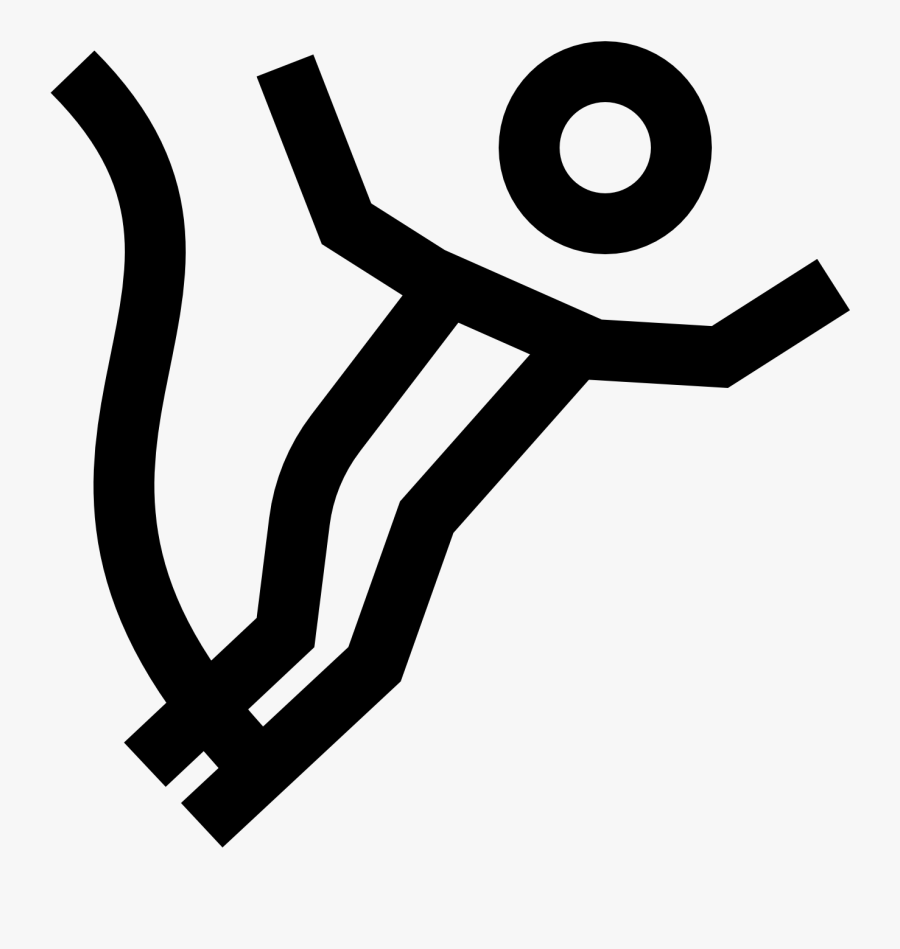 Bungee Jumping Computer Icons Sport - Persona Cayendose Png, Transparent Clipart