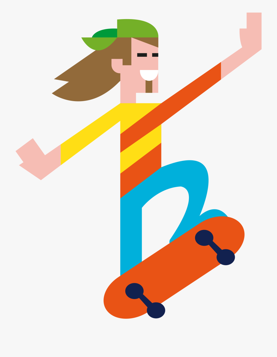 Skater Jumps Big Image - Clip Art, Transparent Clipart