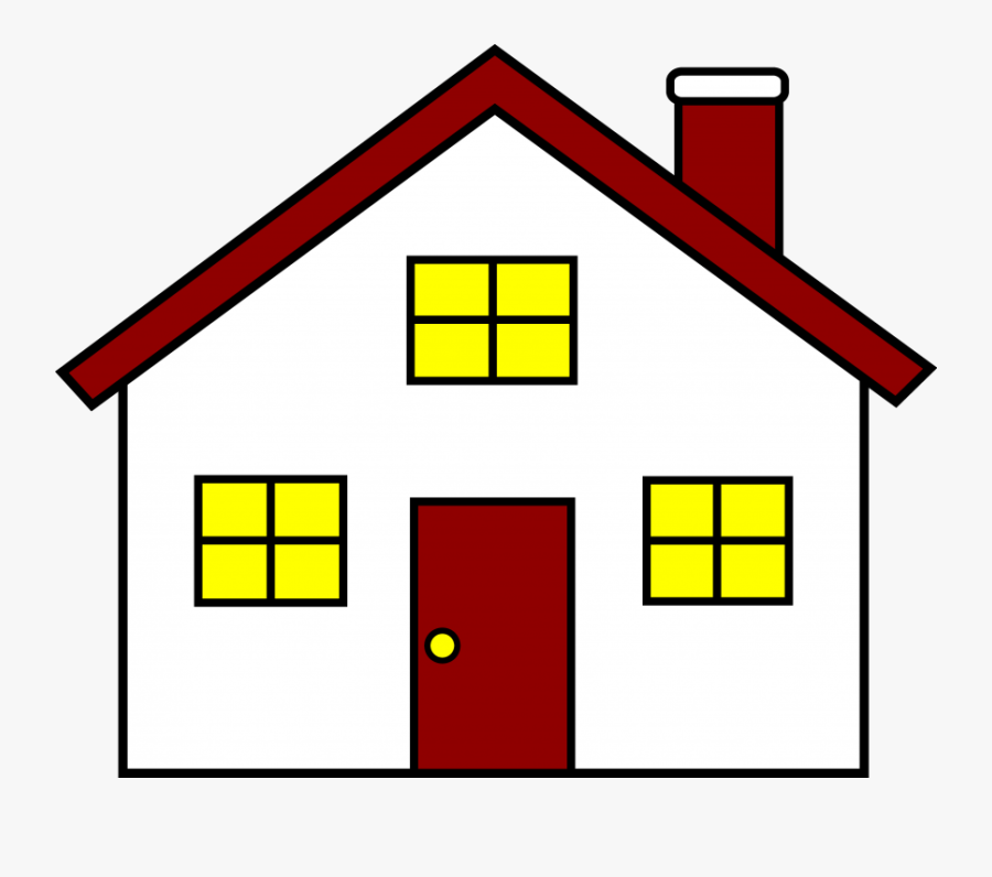 House Clipart Simple - Short House Clipart, Transparent Clipart