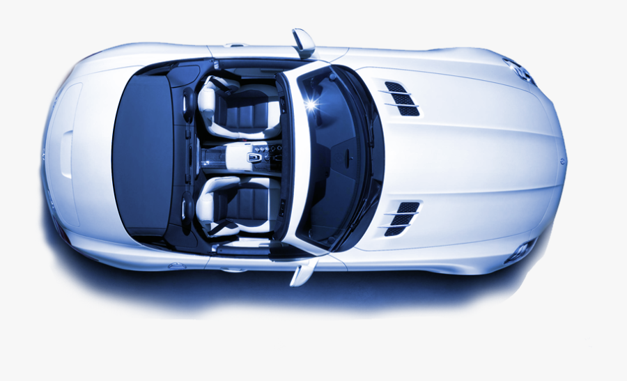 Transparent Top View Of Car Clipart - Sls Amg Roadster, Transparent Clipart