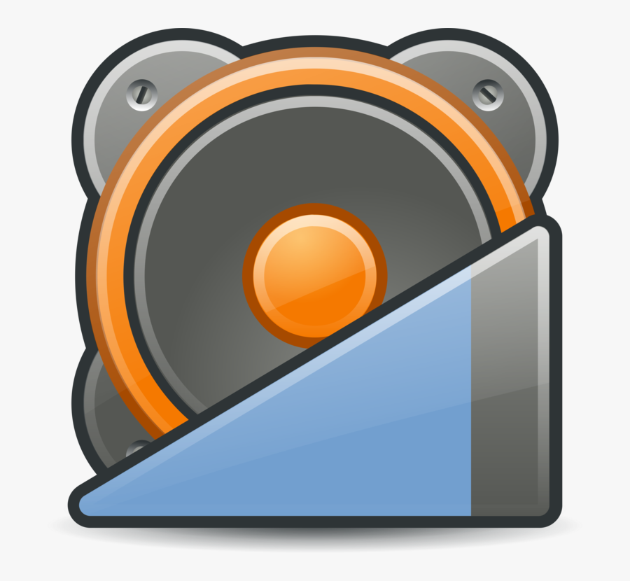 Computer - Orange Sound Recorder Icon, Transparent Clipart