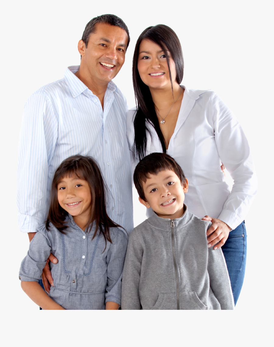 Transparent Hispanic Family Clipart - Indian Family Standing Png, Transparent Clipart