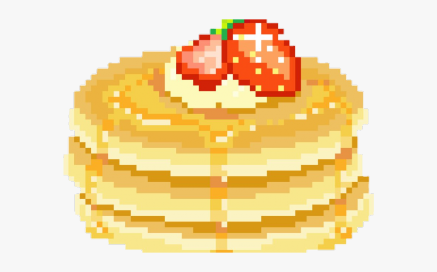 Pancake Clipart Tumblur - Pixel Art Food Transparent, Transparent Clipart