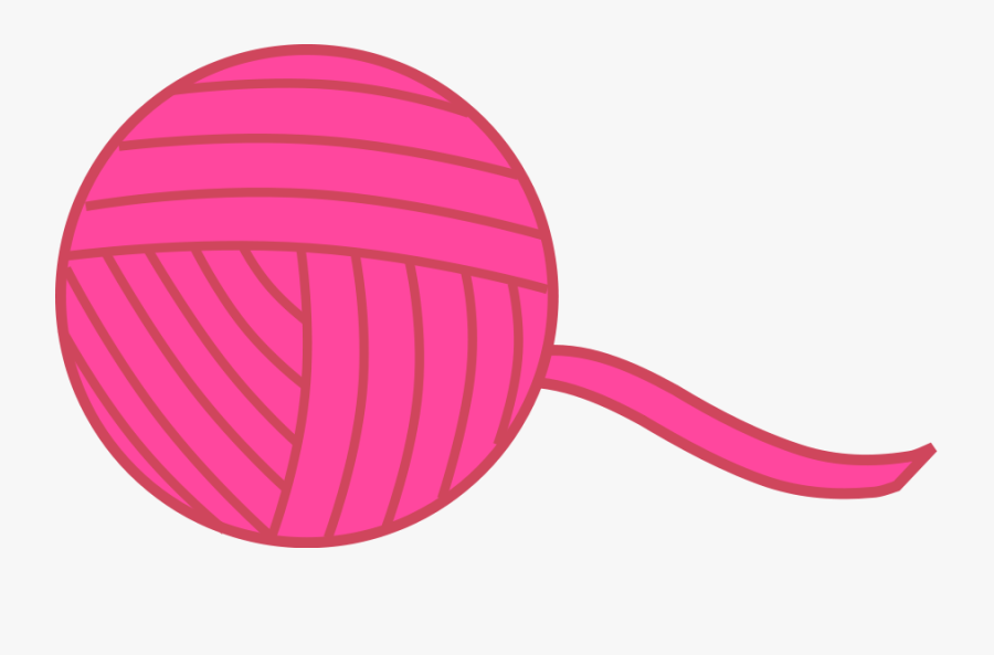 Pink Ball Of Yarn Svg Clip Arts - String Clipart, Transparent Clipart