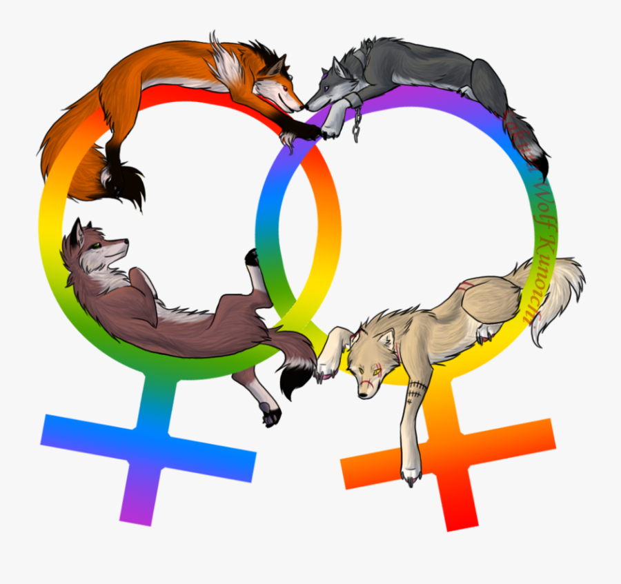 Anime Lesbian Wolves - Lesbian Wolves, Transparent Clipart