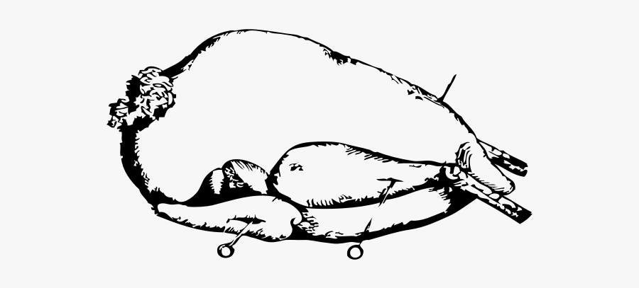 Roast Turkey Vector Illustration - Turkey Meat, Transparent Clipart