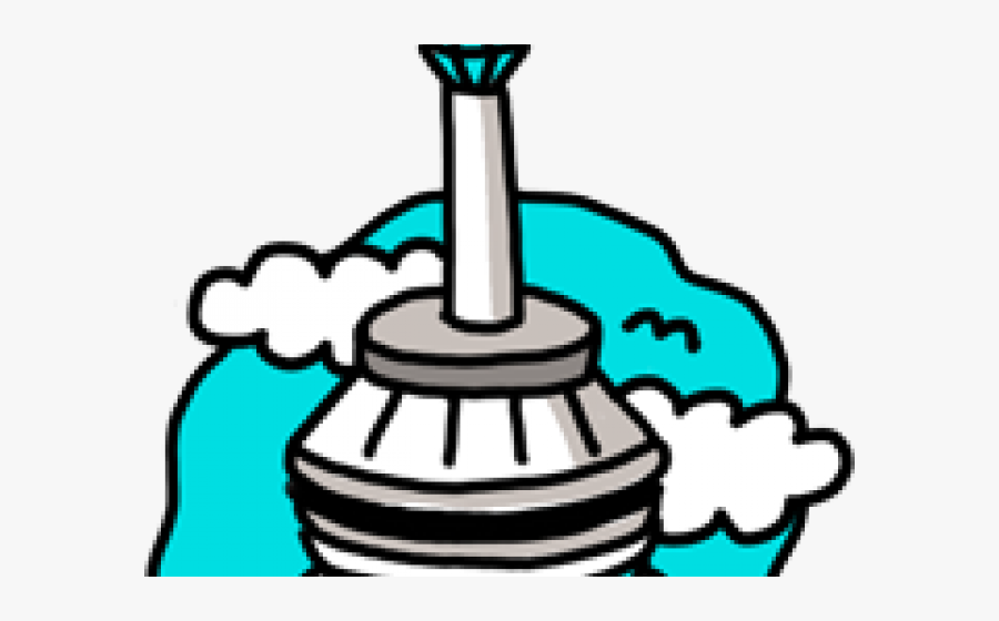 Eiffel Tower Clipart Cn Tower - Cn Tower Cartoon Gif, Transparent Clipart