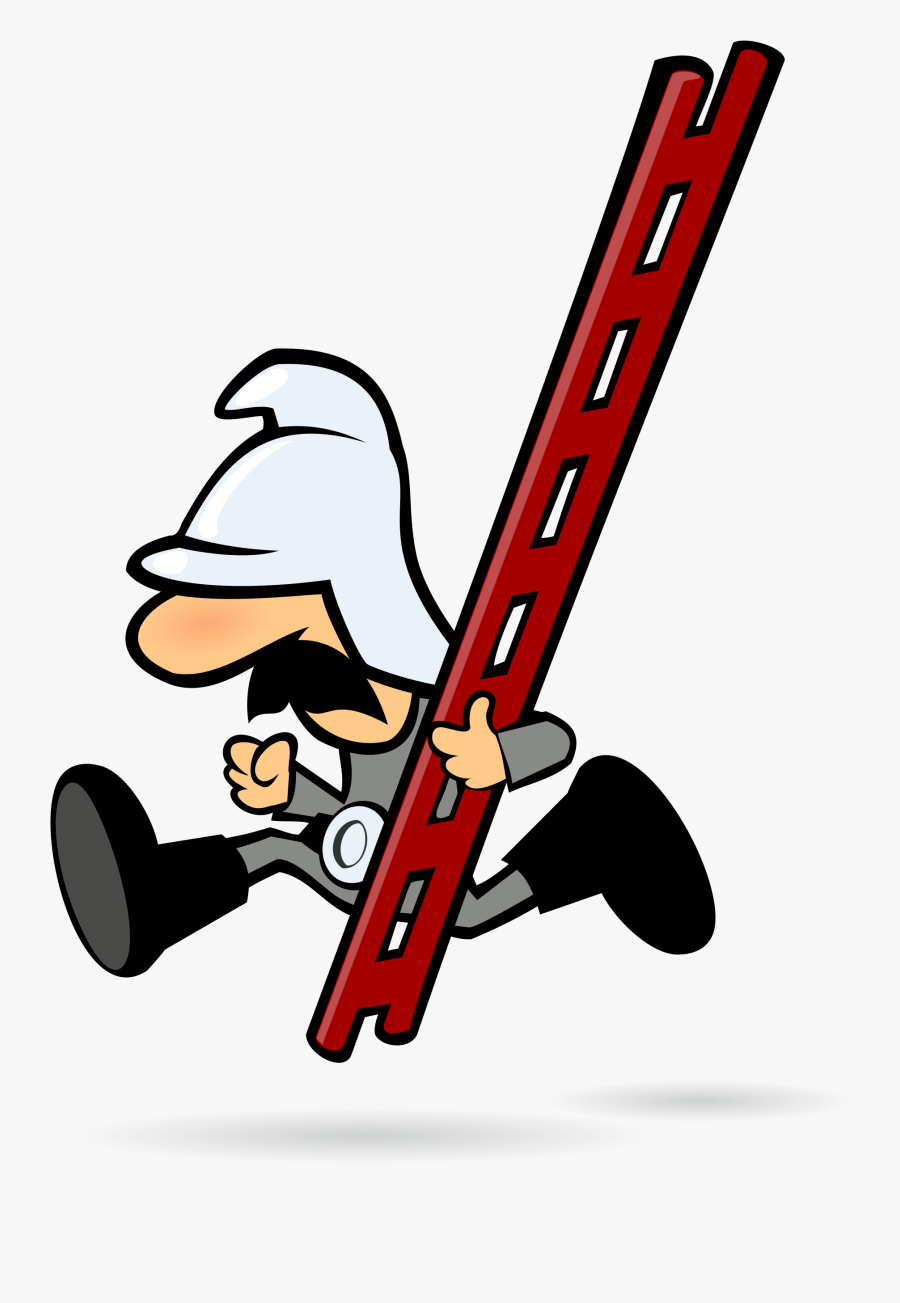 Firefighter Clipart Ladder - Scalable Vector Graphics, Transparent Clipart