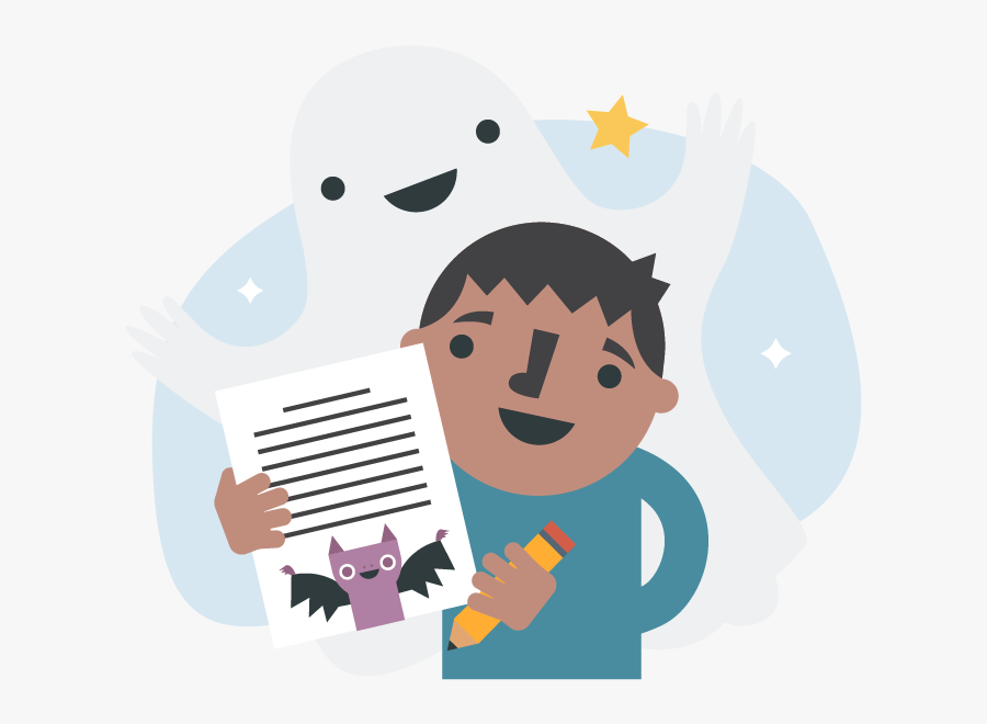 Transparent Student Giving Presentation Clipart - Cartoon, Transparent Clipart