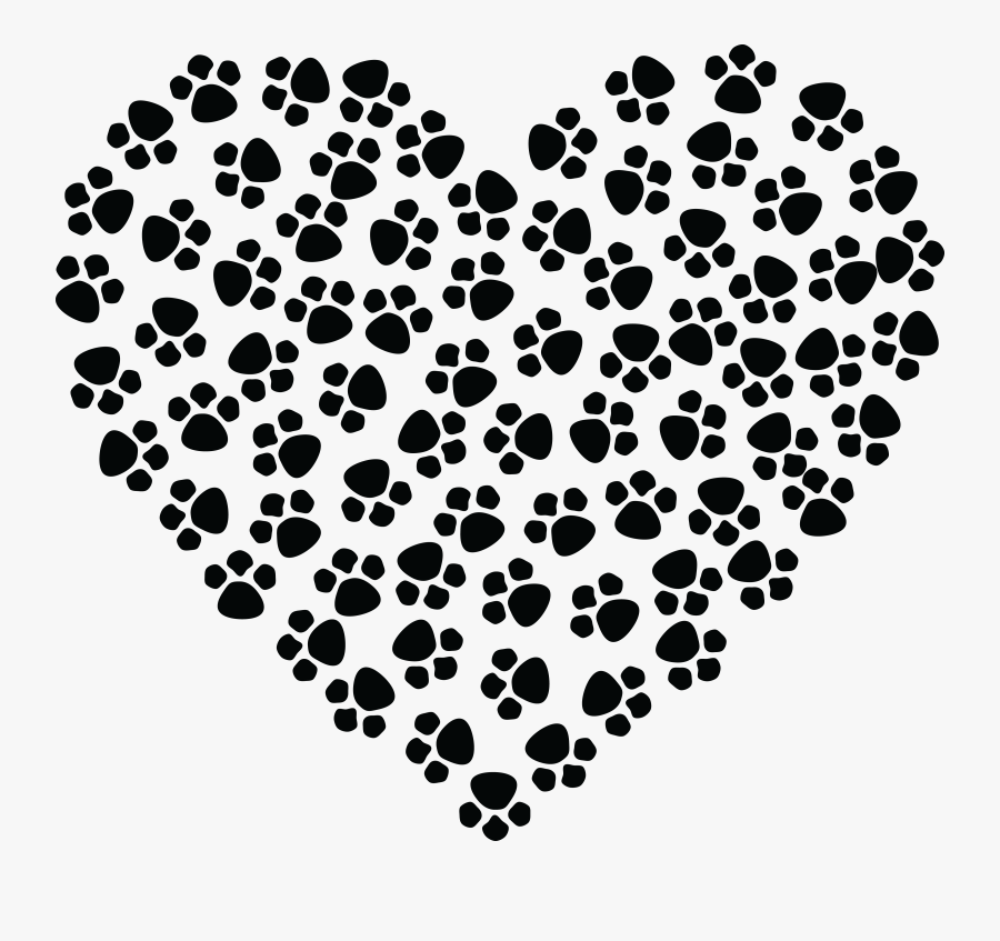 Vector Library Stock Prints Big Image Png - Paw Print Heart Svg Free, Transparent Clipart