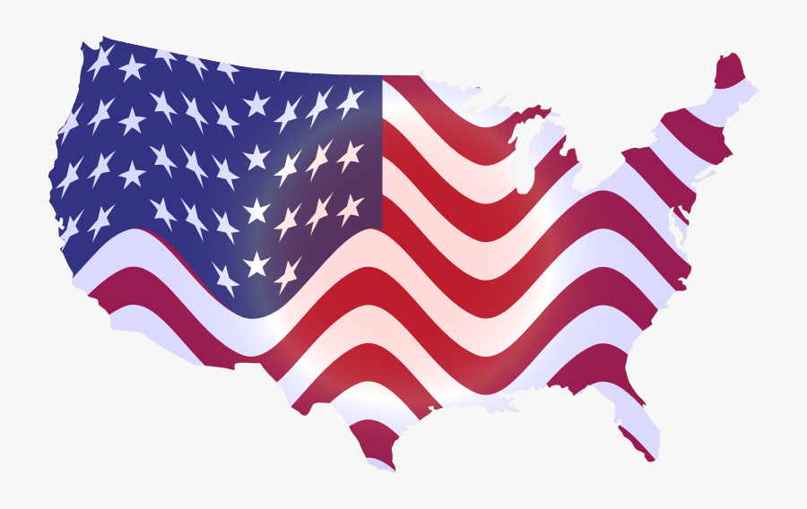 America Clipart Wavy - Us Flag Star Transparent, Transparent Clipart