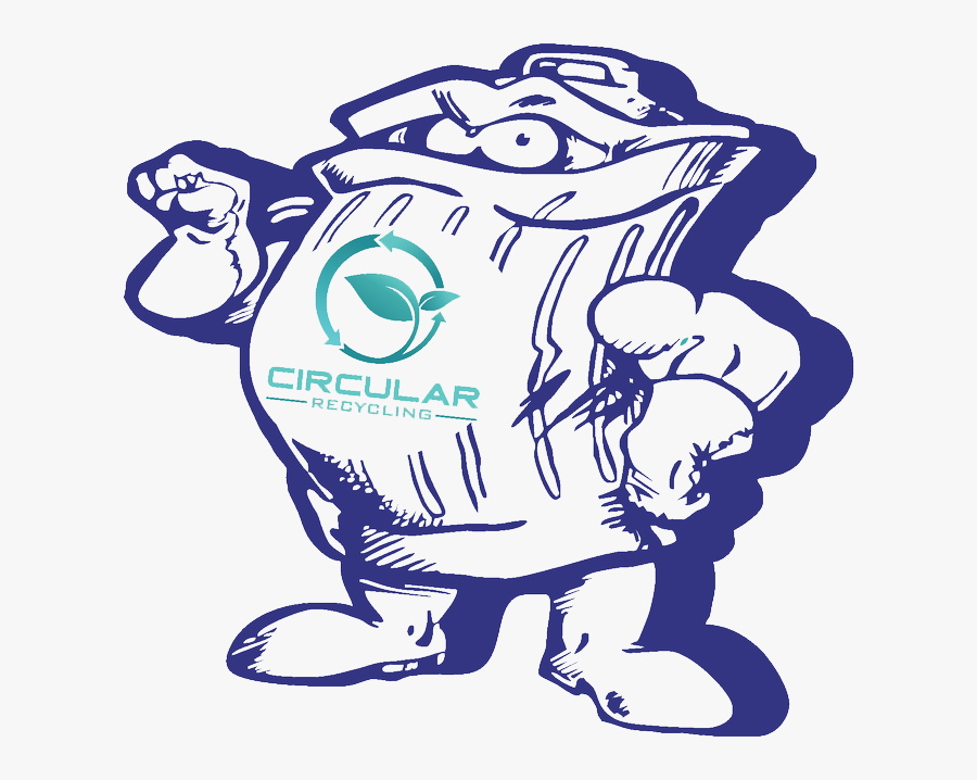 Garbage Can Man Logo - Illustration, Transparent Clipart
