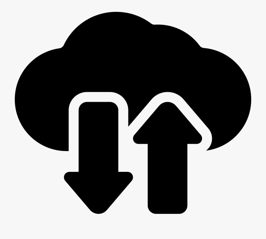 Data Transference On Internet Cloud Comments - Logo Cloud Internet, Transparent Clipart
