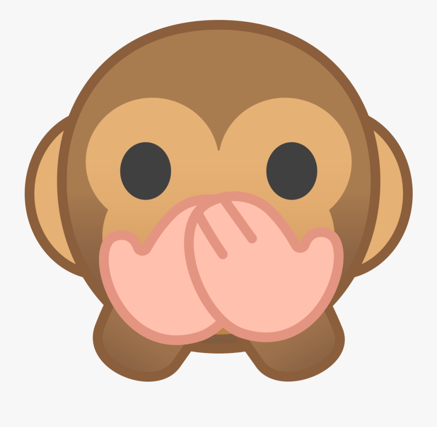 Download Svg Download Png - Speak No Evil Monkey Emoji, Transparent Clipart