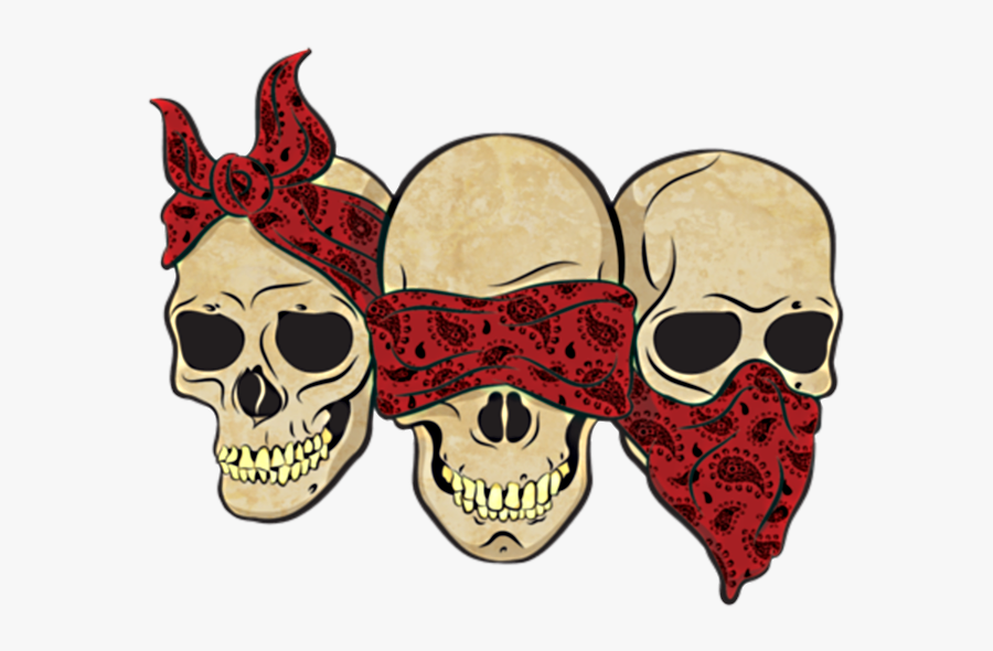 Transparent Hear No Evil Clipart - No Hear No See No Speak Skull, Transparent Clipart