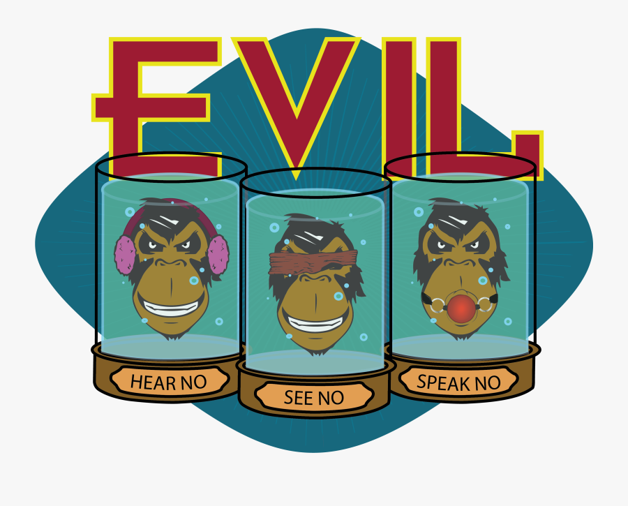 No Evil - Cartoon, Transparent Clipart