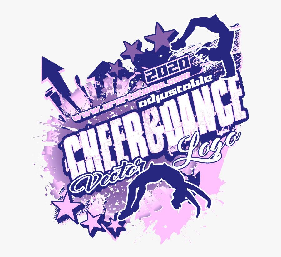Cheer And Dance Adjustable Vector Logo Design With - Poster, Transparent Clipart