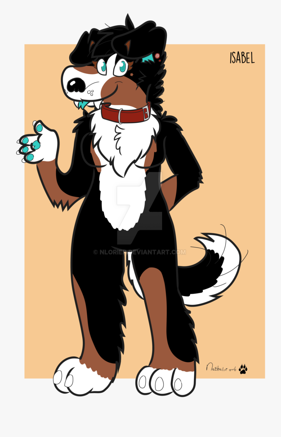 Bernese Mountain Dog Clipart Png Cartoon - Cartoon, Transparent Clipart
