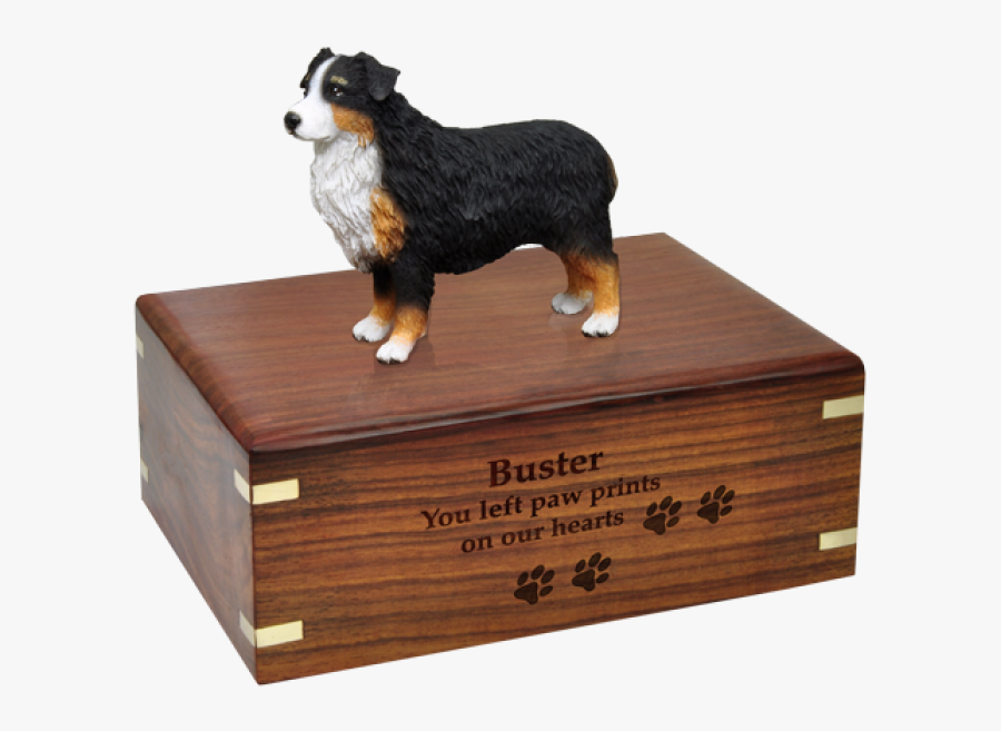 Headstone Clipart Dog Memorial - Australian Shepherd Urn, Transparent Clipart