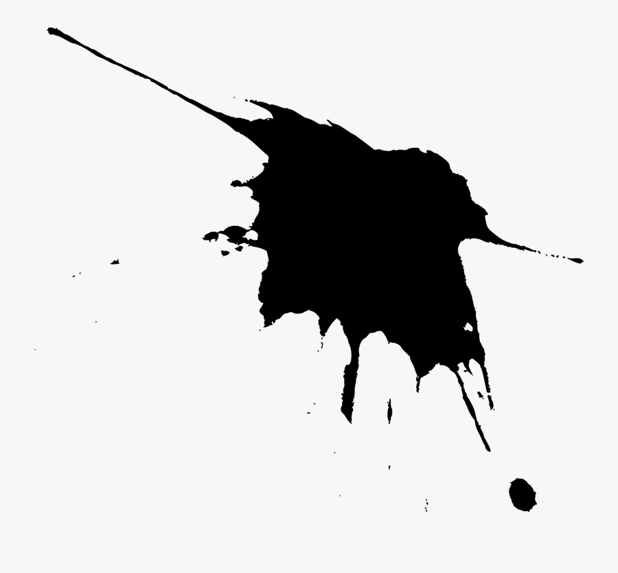 Paint Splash Silhouette Png, Transparent Clipart