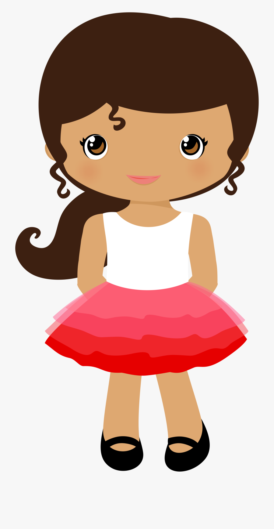 Chick Clipart Folk Art - Cute Girl Clipart, Transparent Clipart