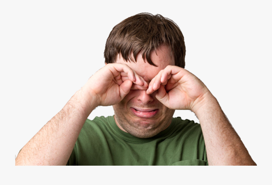Crying Stock Photography Man - Man Balling His Eyes Out, Transparent Clipart