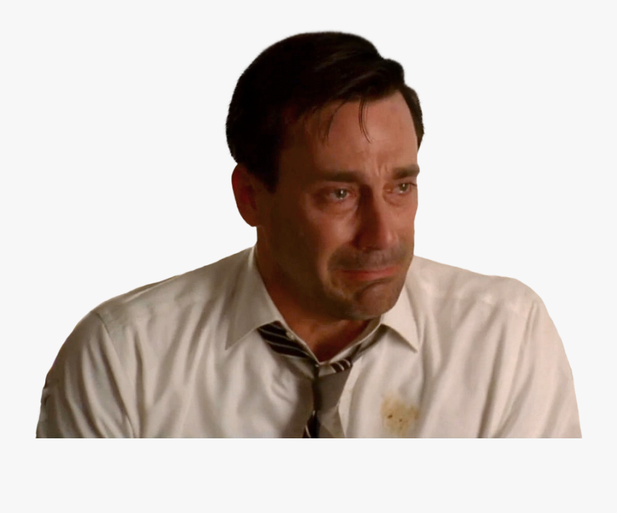 Transparent Crying Man Clipart - Don Draper Stressed, Transparent Clipart
