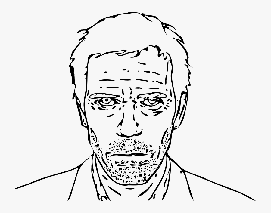 Desenho Dr House, Transparent Clipart