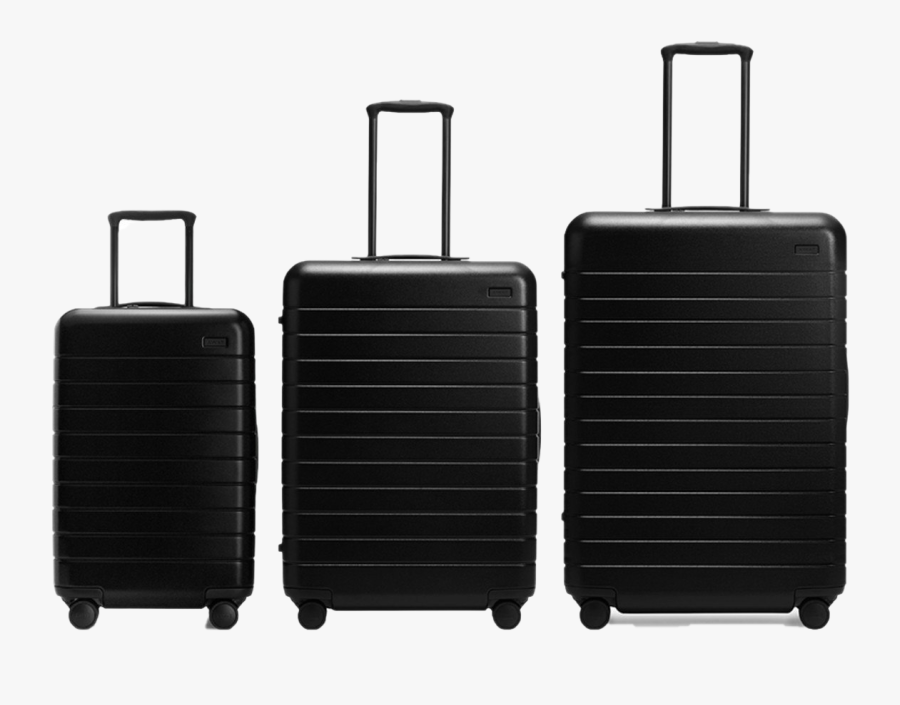 Black Suitcase Transparent Free Png - Medium Vs Large Away Luggage, Transparent Clipart