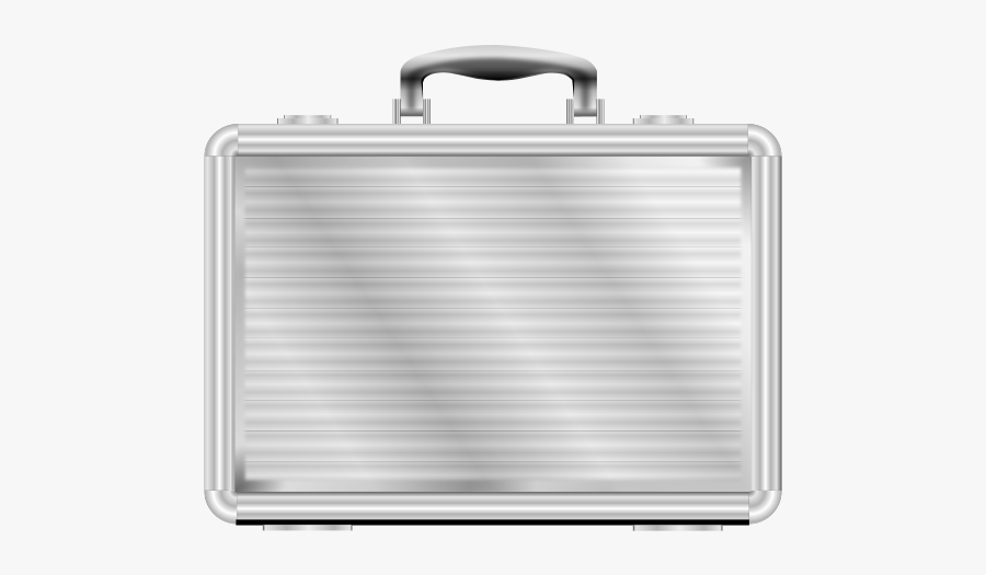 Malette - Silver Briefcase Png, Transparent Clipart