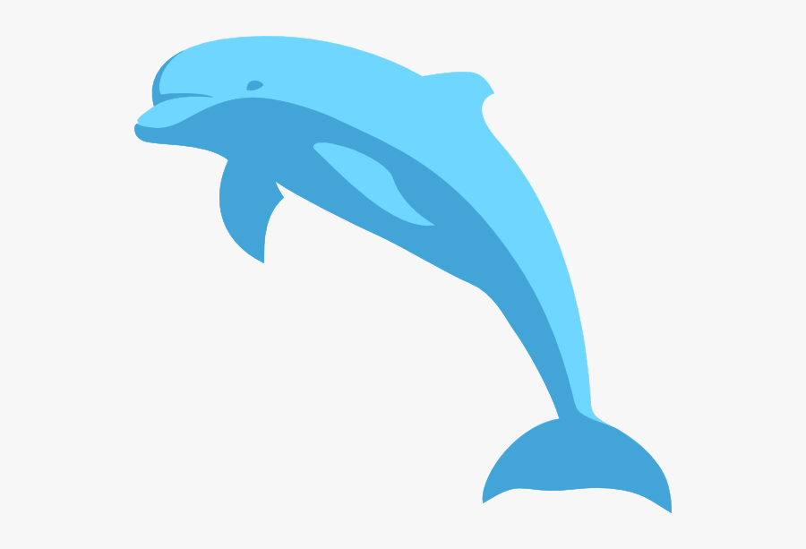 Clip Art At Clker - Blue Dolphin Clipart, Transparent Clipart