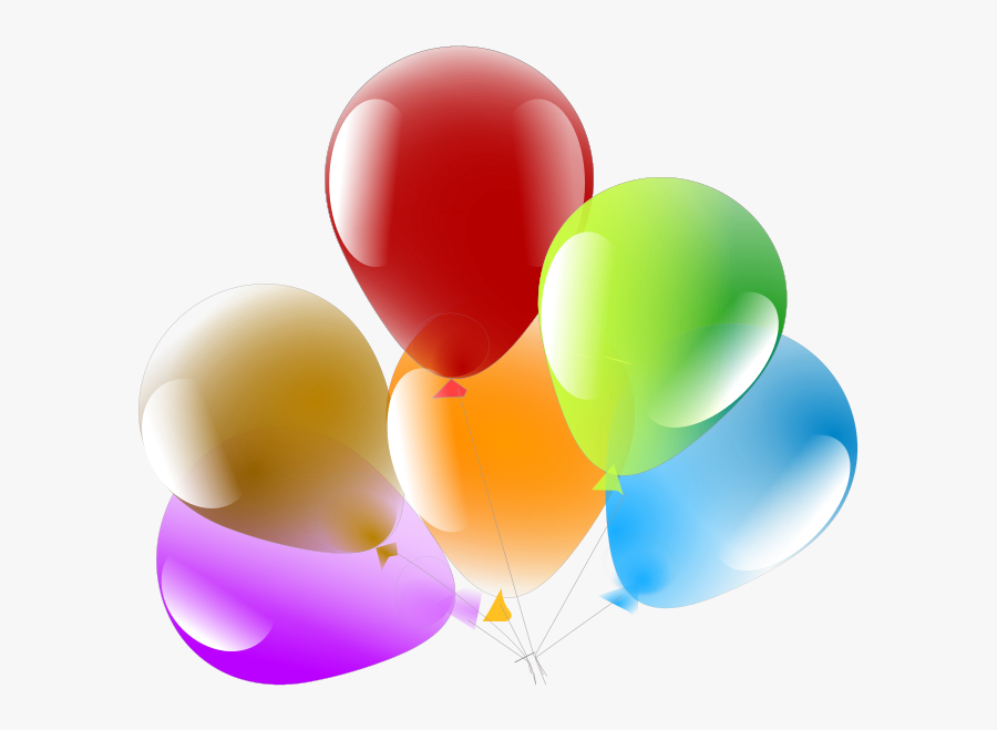 Party Helium Balloons Clip Art Download - Balão Para Aniversário Png, Transparent Clipart