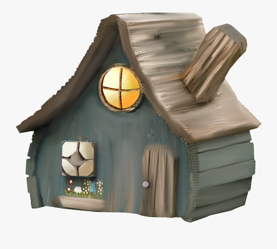 Hut Clipart Straw House - Fairy Tail House Png, Transparent Clipart