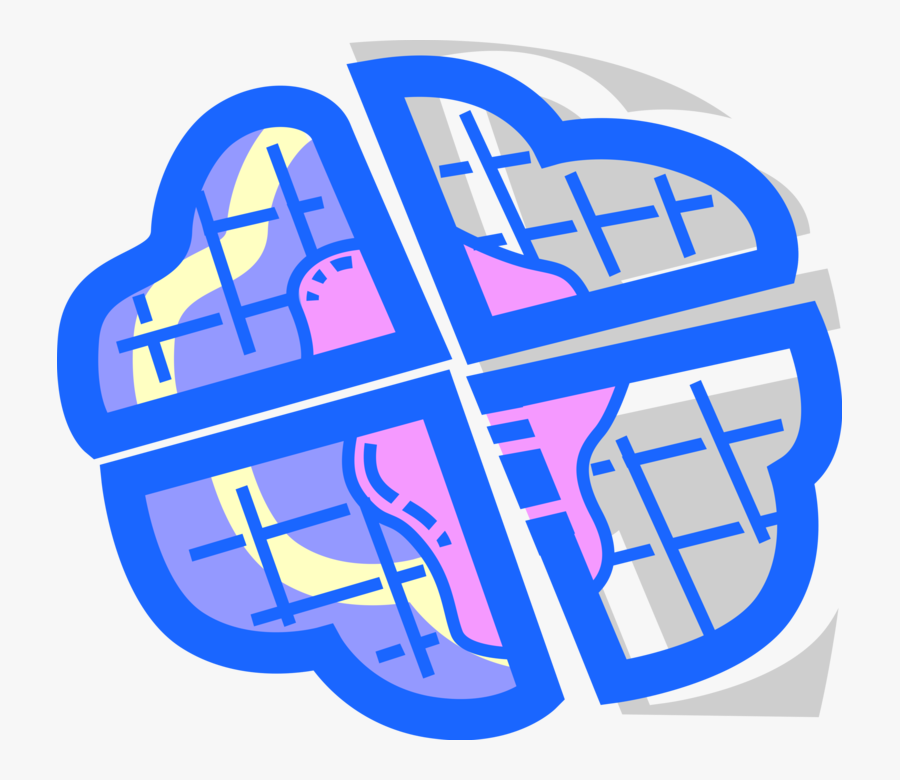 Vector Illustration Of Breakfast Belgium Waffle Made, Transparent Clipart