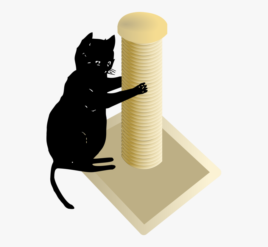 Small To Medium Sized Cats,cat Like Mammal,carnivoran - Transparent Cat Scratching Post, Transparent Clipart