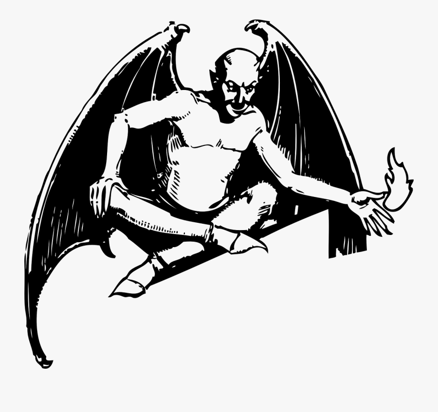 Sitting Looking Free Photo - Demon Clipart, Transparent Clipart