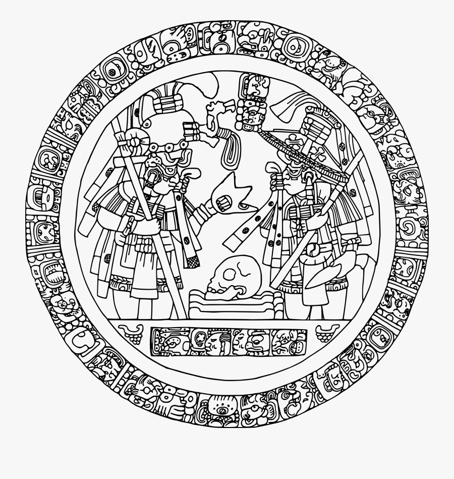 Alter Circle Icons Png - Mayan Drawing, Transparent Clipart