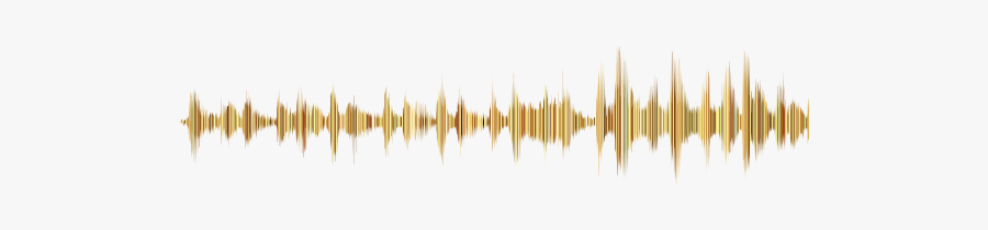 Gold Sound Wave No Background - Music Sound Waves Png, Transparent Clipart