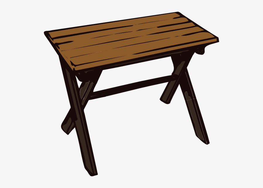 Students At Table Clipart - Wooden Table Clipart, Transparent Clipart