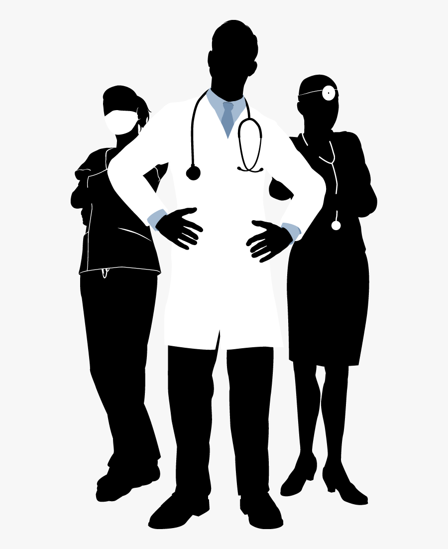 Physician Photography Illustration - Medical Staff Silhouette, Transparent Clipart