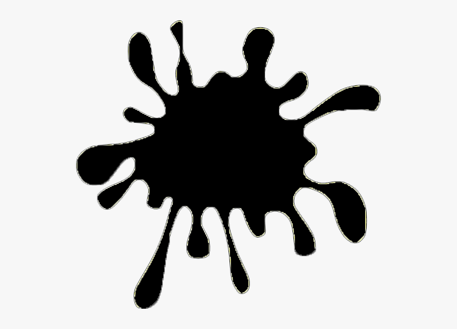 Posca Tusch Sort Pc - Black Paint Splatter Clipart, Transparent Clipart