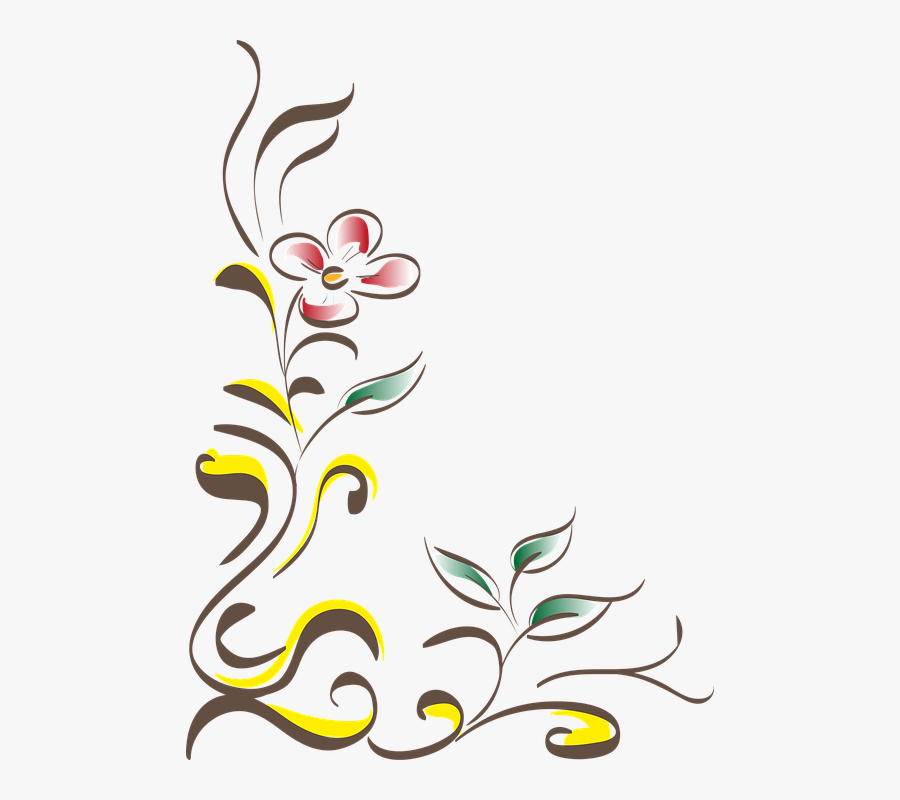 กรอบ รูป ดอกไม้ การ์ตูน, Transparent Clipart