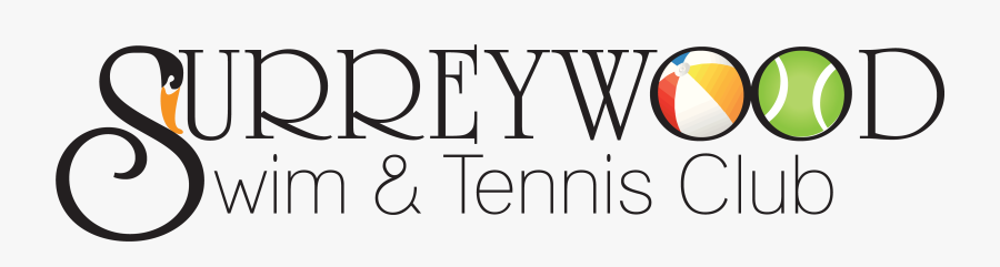 Surreywood Swim Club Logo - Calligraphy, Transparent Clipart