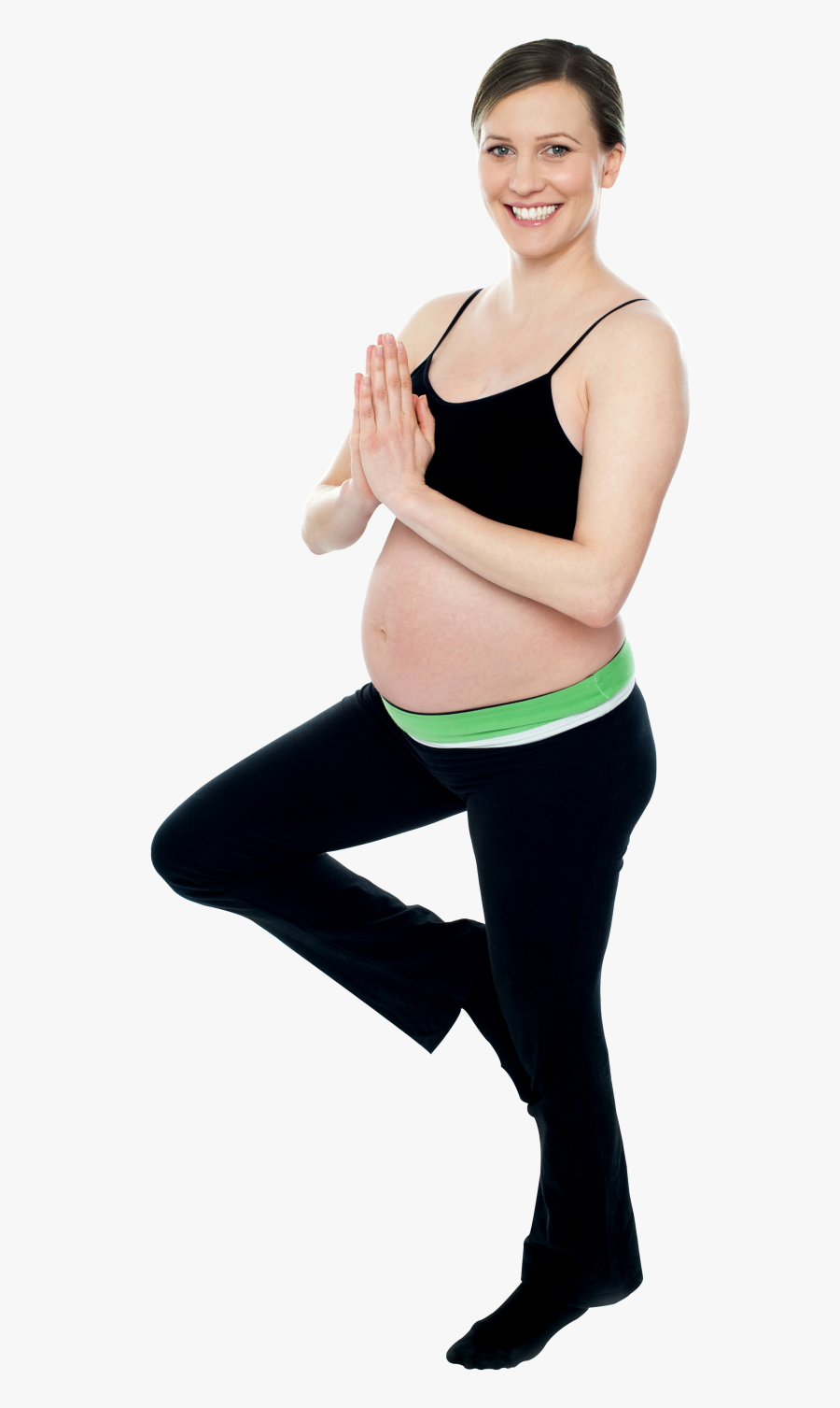 Pregnant Woman Exercise Png Image - Pregnant Exercise Png, Transparent Clipart