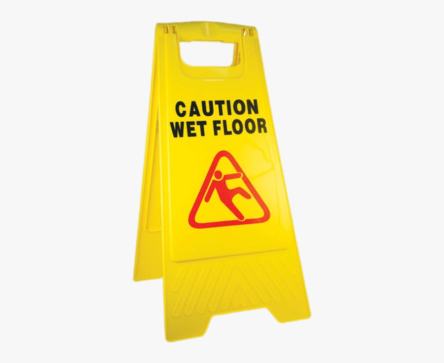 Caution Wet Floor Board Transparent Png - Wet Floor Sign Transparent, Transparent Clipart