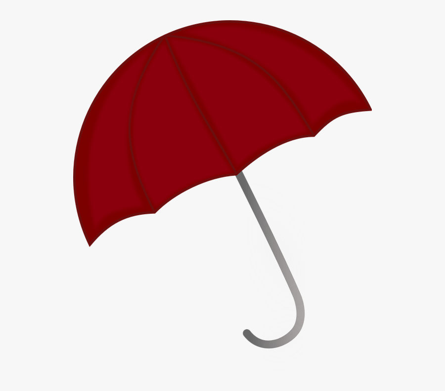 Red Umbrella Clipart, Transparent Clipart