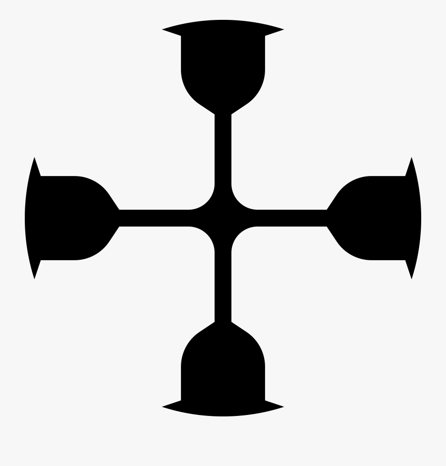 Monochrome Photography Silhouette Clip Art - Cross, Transparent Clipart