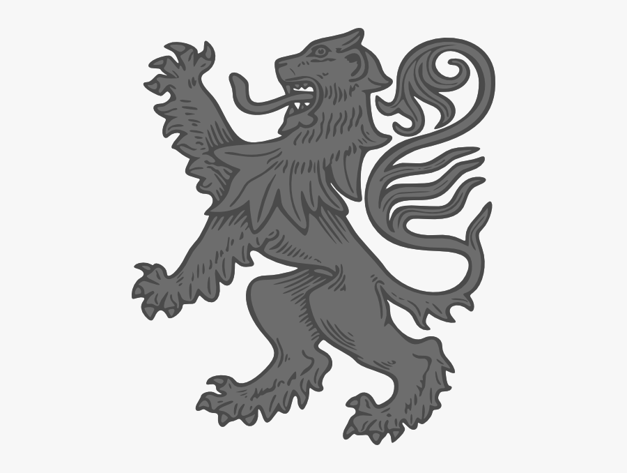 Grey Lion Svg Clip Arts, Transparent Clipart